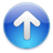 A blue circle with a white arrow

Description automatically generated